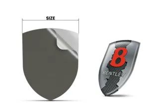 Bentley Stickers Résine Bombés Design Exclusif Badges 